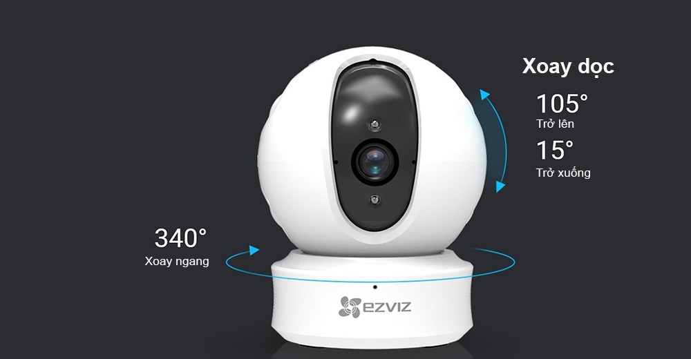 Camera IP thông minh HD Ezviz chính hãng tự xoay theo chuyển động