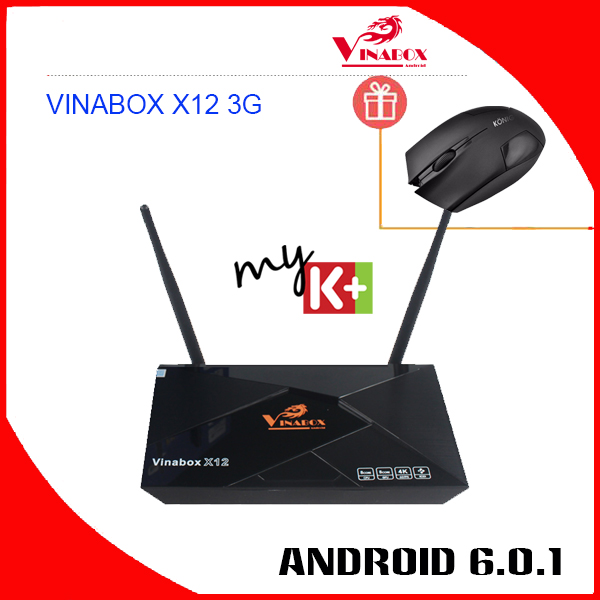 VINABOX X12 3G – RAM 3G, ROM 16G, MẠNH MẼ CHIP S912 – 8 NHÂN.