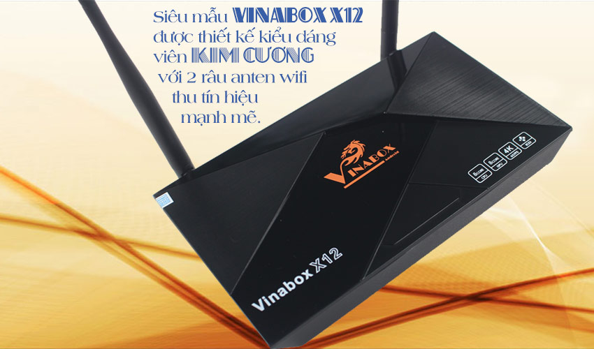 VINABOX X12 BẢN 2G RAM – CHIP 8 NHÂN, ROM 16G ANDROID 6.0.1