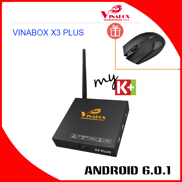 VINABOX X3 PLUS – 2G RAM – ANDROID 6.0.1 – CÓ BLUETOOTH 4.0